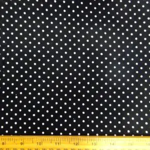 Corduroy Fabric Skinny Rib Pin Spot Black