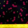 Corduroy Fabric Skinny Rib Cherries Navy Cerise