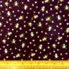 Corduroy Fabric Skinny Rib Floral Rubin Rose Plum