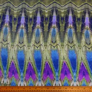 Crepe De Chine Fabric Silky Viper Sniper Sage Royal