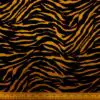 Crepe Fabric Silky Soft Marocain Pine Tips Rust Black