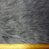 Faux Fur Fabric Thick Lustrous Growler Dark Grey