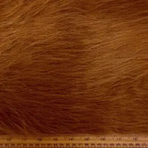 Faux Fur Fabric Thick Lustrous Growler Ginger