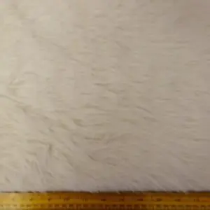 Faux Fur Fabric Thick And Fluffy Lions Mane Ivory