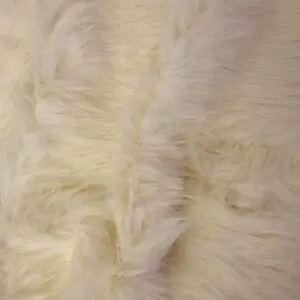 Faux Fur Fabric Thick And Fluffy Lions Mane Ivory