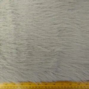 Faux Fur Fabric Thick And Fluffy Lions Mane Light Grey