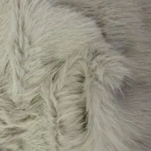 Faux Fur Fabric Thick And Fluffy Lions Mane Light Grey