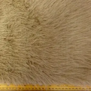 Faux Fur Fabric Thick And Fluffy Lions Mane Beige