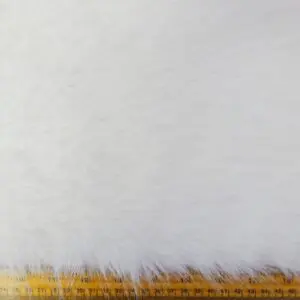 Faux Fur Fabric Thick And Fluffy Lions Mane White