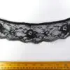 Lace Trimming 5cm Frilled Diana Black