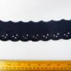 Broderie Anglais Lace Trim Glasgow Flat 5cm Wide Navy