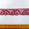 Flat Lace Trimming 4cm Wide Code 1297 Wine