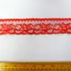 Flat Lace Trimming 4cm Wide Code 710 Red