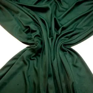 Jersey Fabric Polyester Silky Plain Bottle House Green