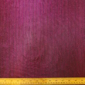 Foil Jersey Fabric Jazz Man Stripe Cerise/Black