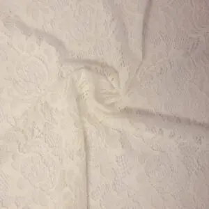 Lace Fabric Stretch Lace Rose Rosie Ivory