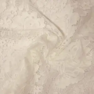 Lace Fabric Stretch Lace Bonny Floral Ivory