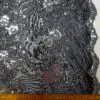 Lace Fabric Mechanical Stretch With Sequins Tennessee Rose Black