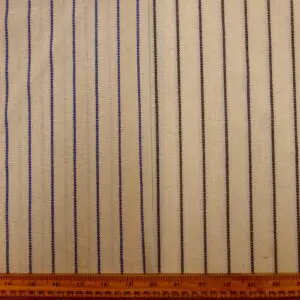 Linen Blend Fabric Portsmouth Stripe Natural