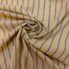 Linen Blend Fabric Portsmouth Stripe Natural/Blue