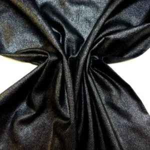 Linen Fabric Suiting With Foil Evening At The Ritz Black Silver