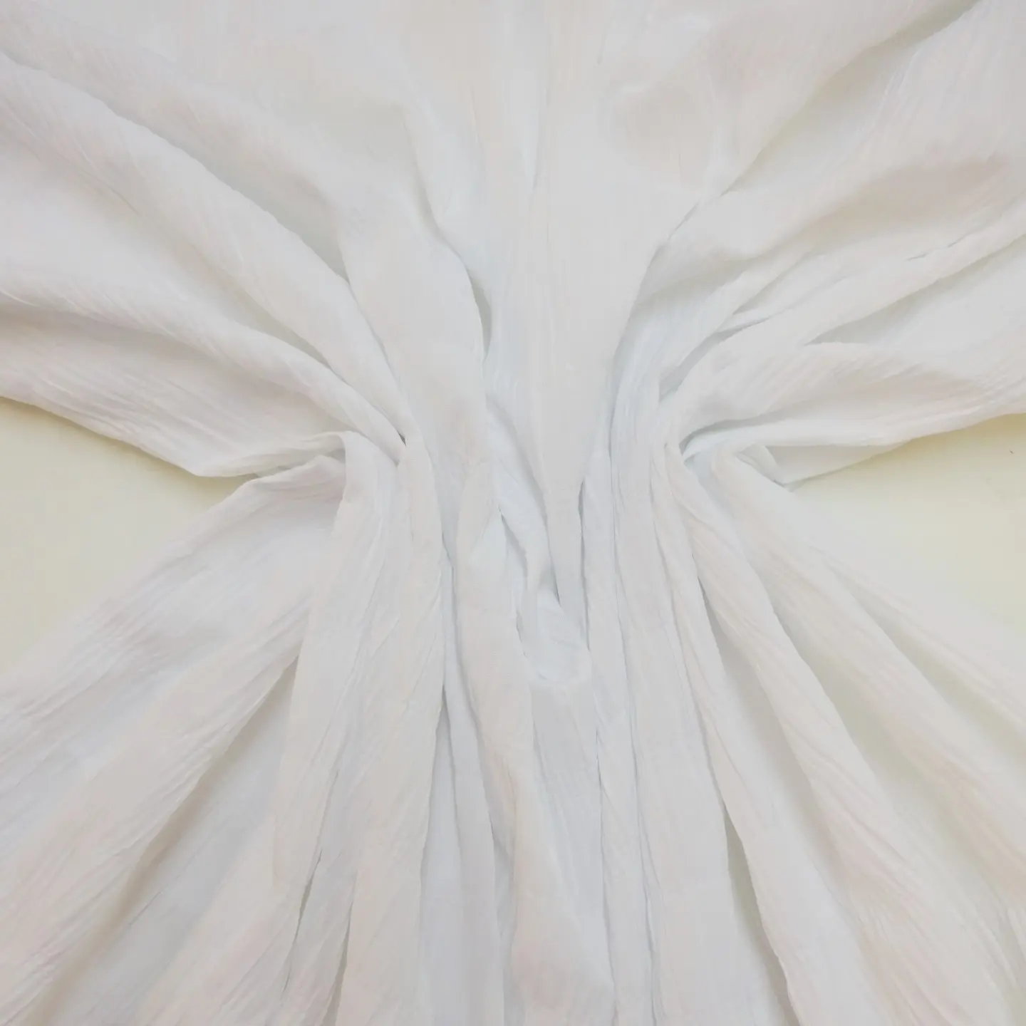 Cotton Fabric Big Seersucker White