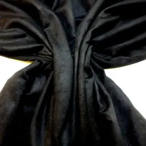 Suedette Fabric Faux Suede Black Soot