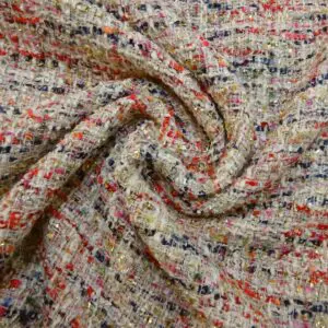 Suiting Fabric Bouclé Faux Chanel Sloan Ranger Ivory