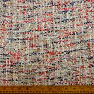 Suiting Fabric Bouclé Faux Chanel Sloan Ranger Ivory