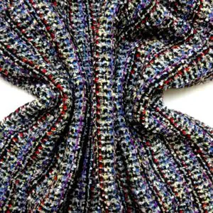 Suiting Fabric Bouclé Faux Chanel Sloan Ranger Purple Black