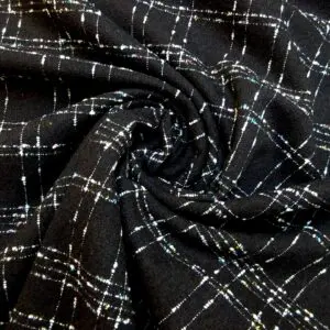 Suiting Fabric Bouclé Chocolate Plums