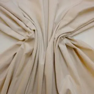 Corduroy Fabric Plain Vanilla Ivory