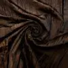 Taffeta Fabric Pleated Creased Brown Shot Copper