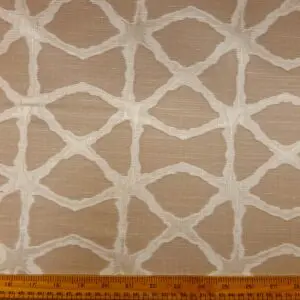 Curtain Fabric Oyster Labyrinth Beige Ivory