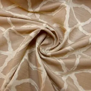 Curtain Fabric Oyster Labyrinth Beige Ivory