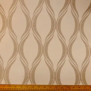 Curtain Fabric Tonga Toffees Ivory Taupe