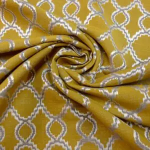 Curtain Fabric Opel Trellis Golden
