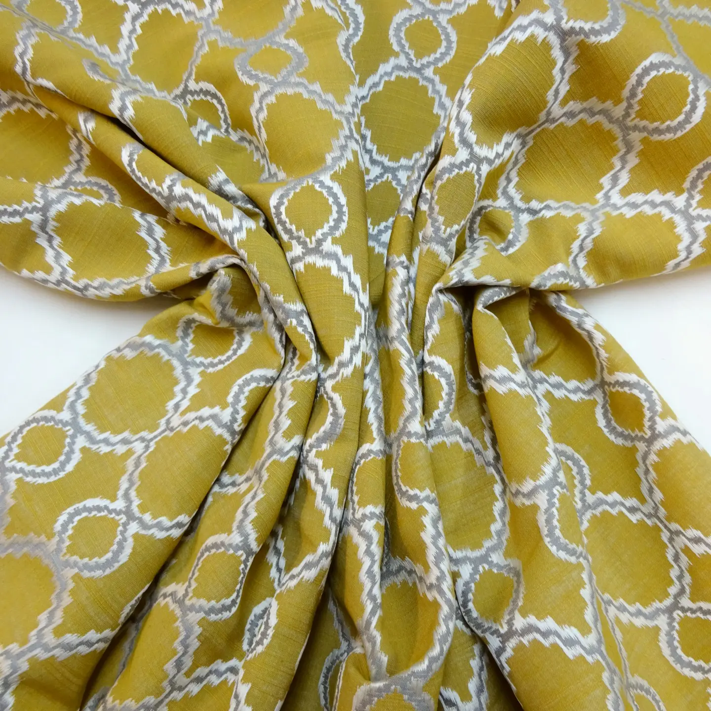Curtain Fabric Opel Trellis Golden
