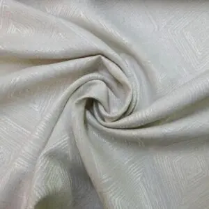 Curtain Fabric Diamond Prisms Ivory/Ivory