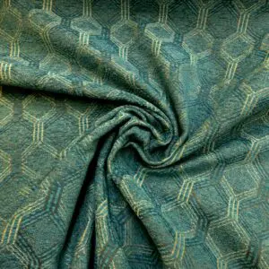 Curtain Fabric Upholstery Fine Chenille Block Busters Teal