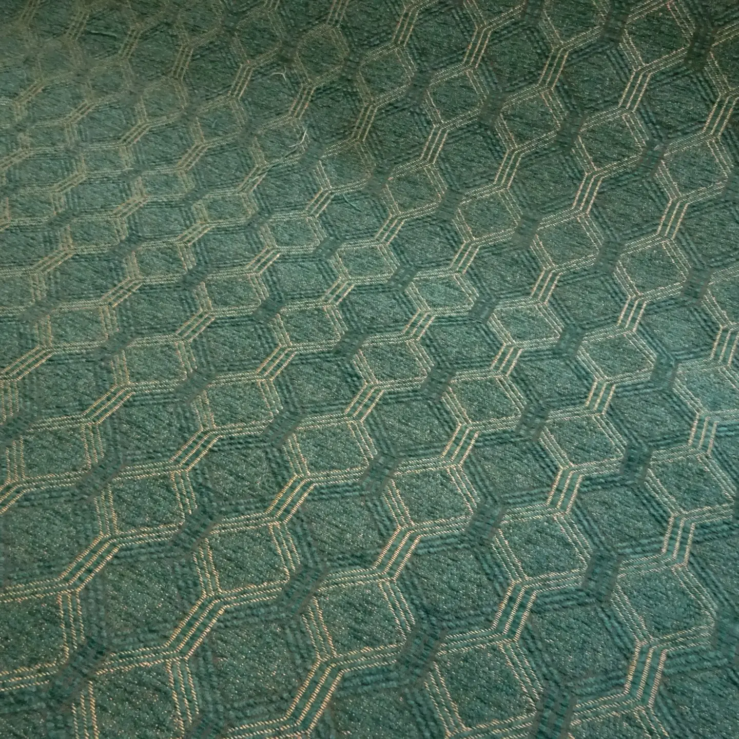 Curtain Fabric Upholstery Fine Chenille Block Busters Teal