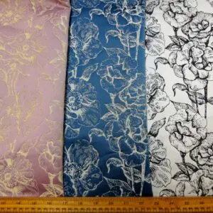 Curtain Fabric Beaumont Cabbage Rose
