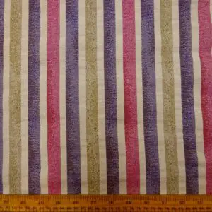 Curtain Fabric Carnival Stripes Cerise Purple