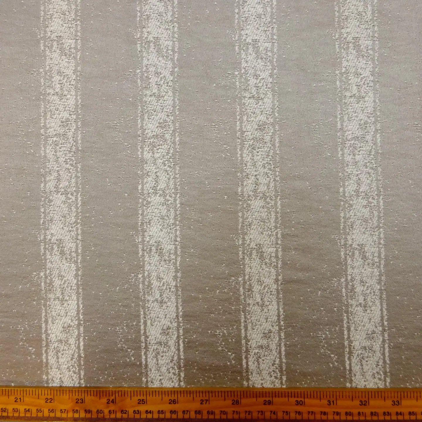 Curtain Fabric Victorian Stripes Grey
