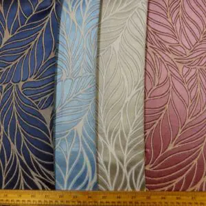 Curtain Fabric Beaumont Cuban Satin Leaves