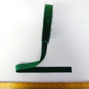 Velvet Ribbon 25mm Green