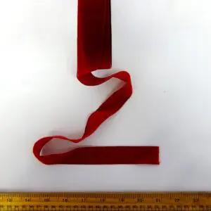 Velvet Ribbon 25mm Red