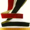 Velvet Ribbon Wired 63mm With Metallic Gold Edging