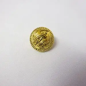 Button 18mm Shanked Wheat Gold Code Jam