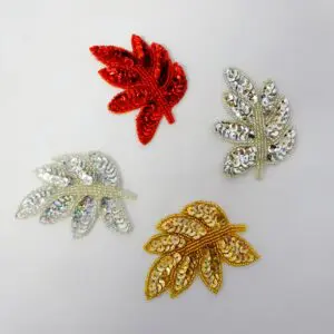 Sequin Motif Leaves